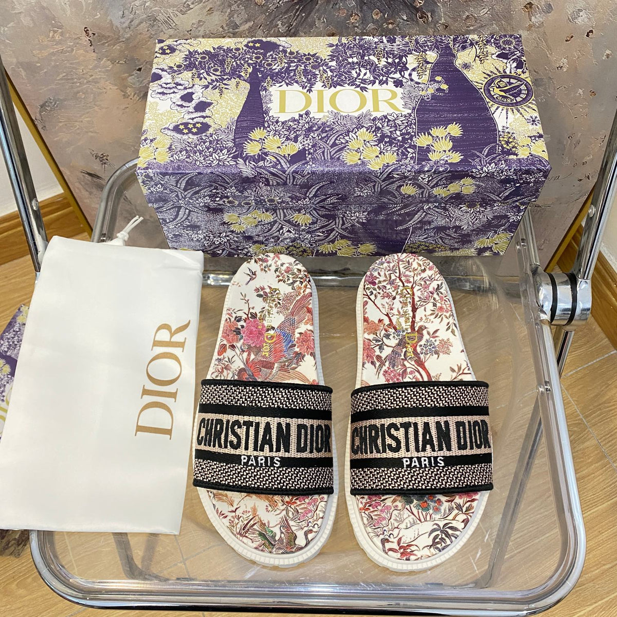Jacquard Pattern Slippers