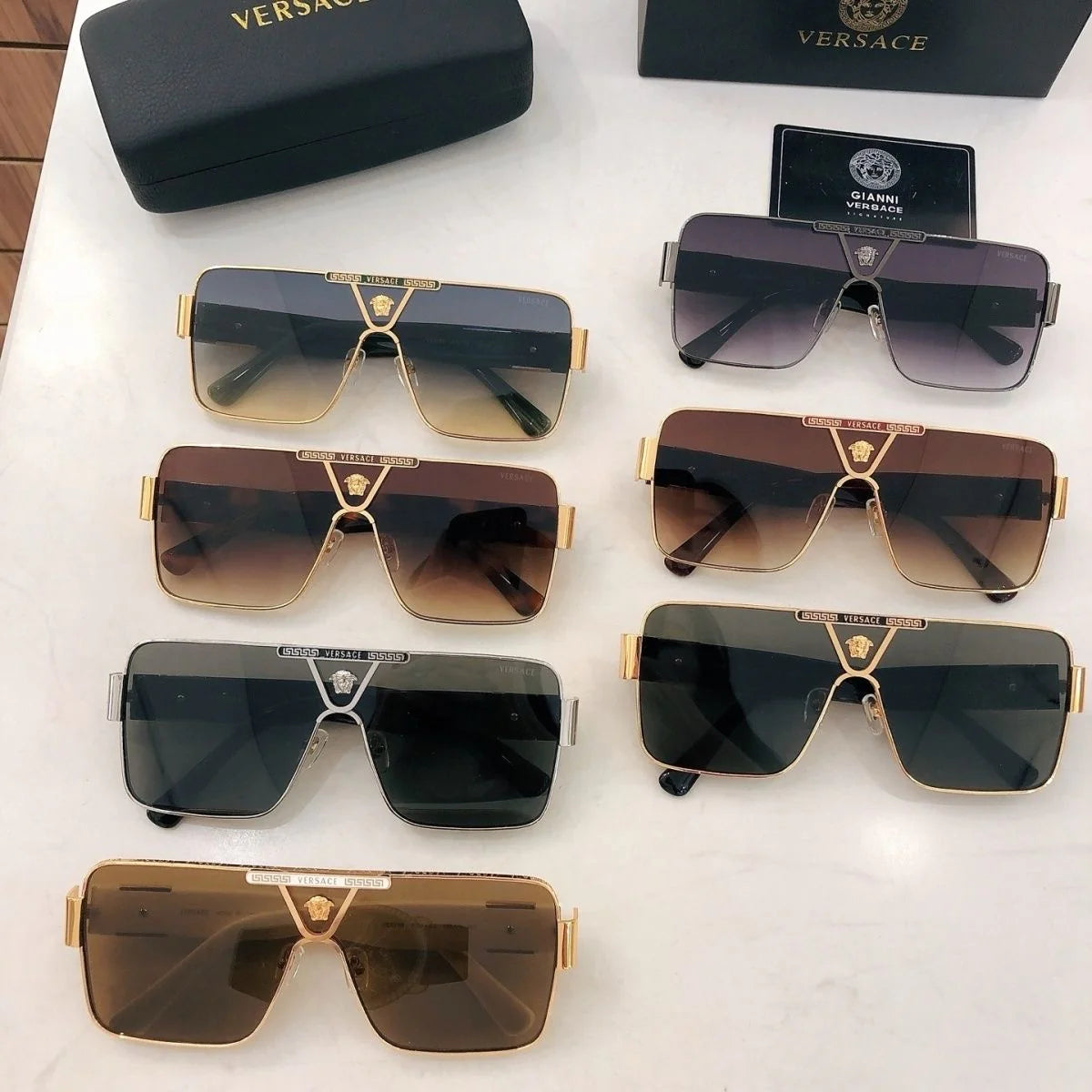 European and American style UV-protective metal sunglasses