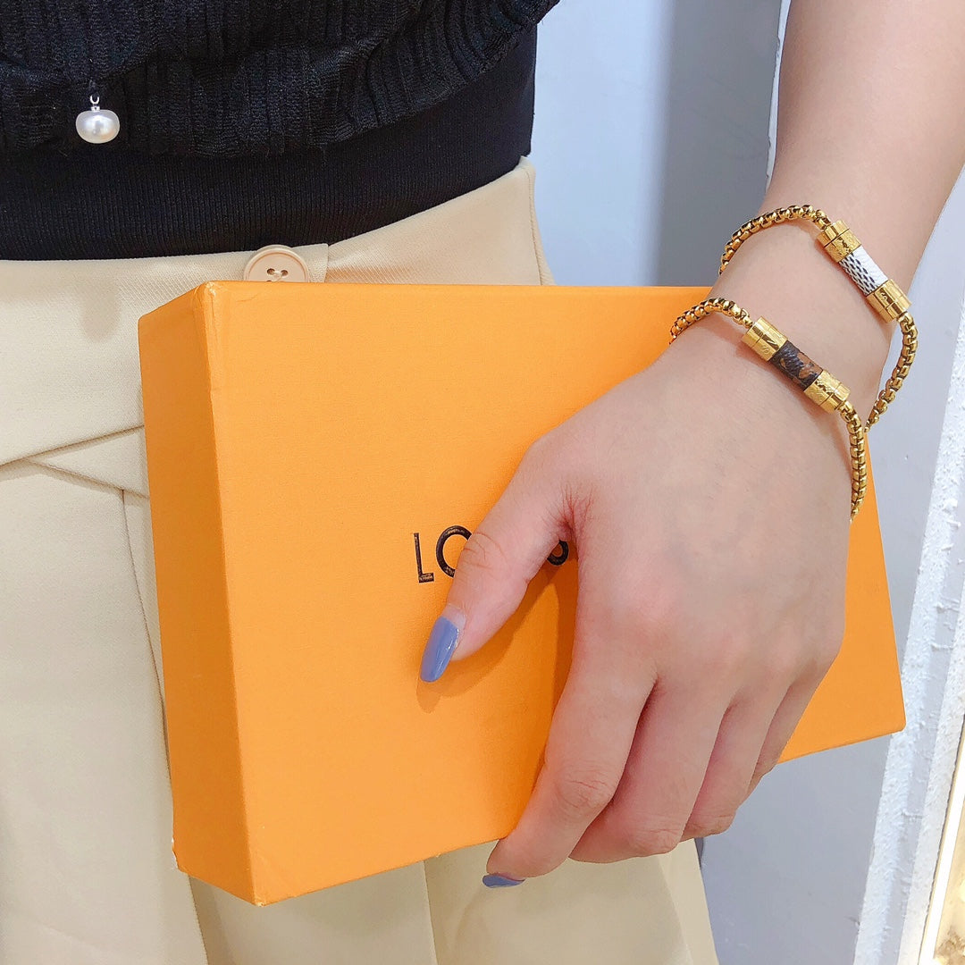 Classic Monogram Pattern Bracelet