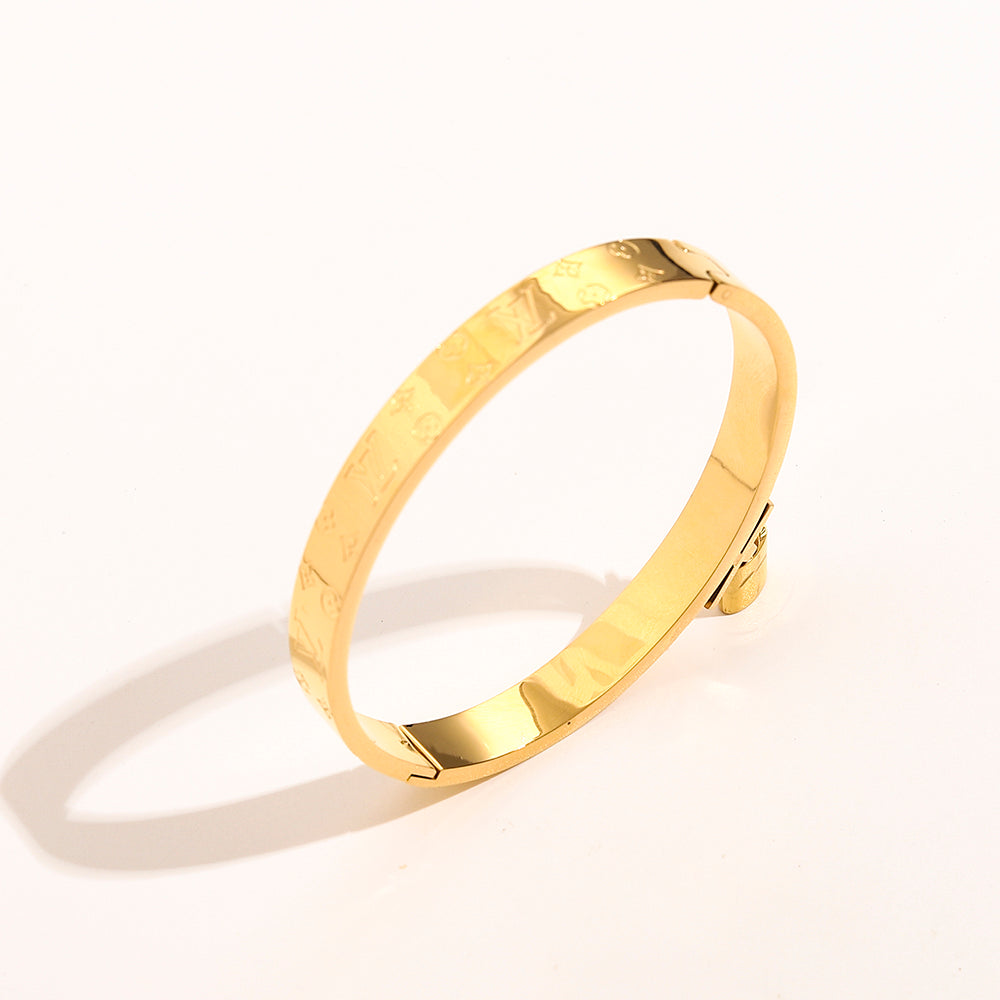 Lock Pendant Monogram Bracelet