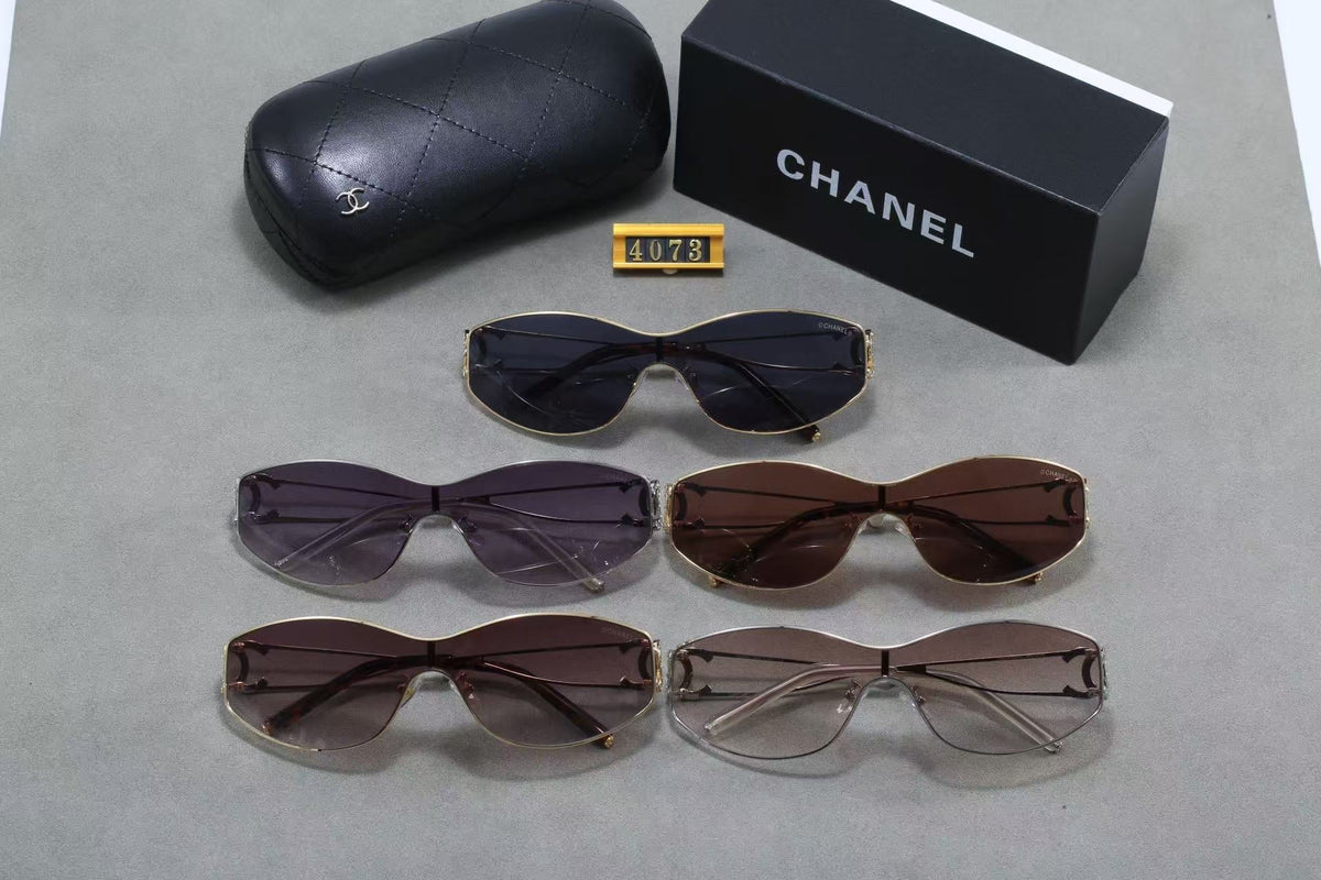 Stylish European and American style metal and diamond-encrusted sunglasses 4073