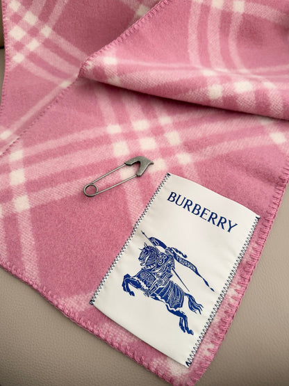 ✨ In Stock | 2025 New Year Hooded Checkered Wool Shawl – Elegant Blanket-Style Wrap