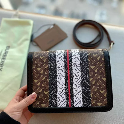 Statement Monogram Leather Crossbody Bag