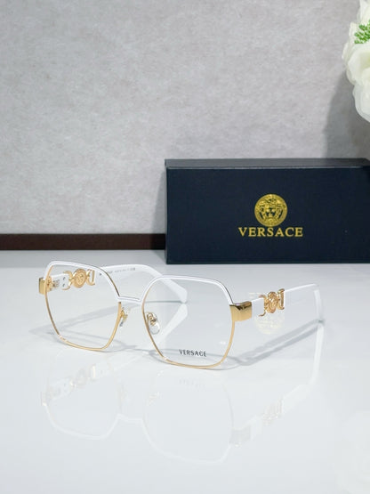 Metal Polygon Optical Glasses 8 Style Options Vintage Engraved Temple Design Classic Fashion Luxury Look - VE1291D