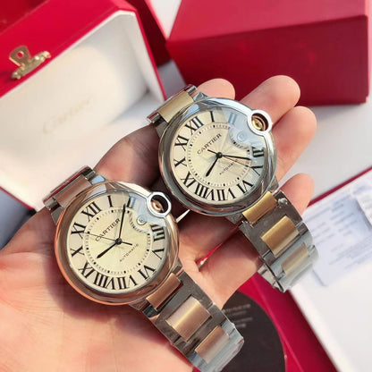 Premium Stainless Steel Mechanical Watch 8 Style Options Classic Roman Numeral Design Elegant Luxury Look