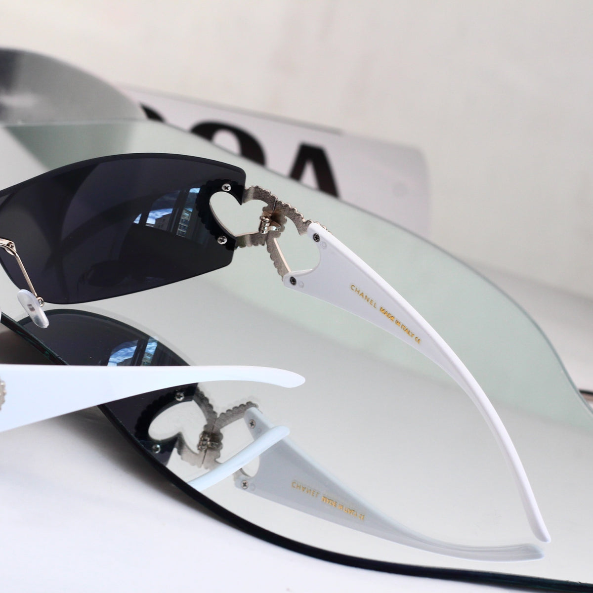 11 Color Y2K Rimless Wraparound Sunglasses - 51007