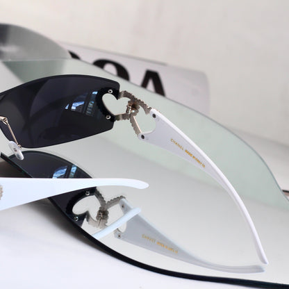 11 Color Y2K Rimless Wraparound Sunglasses - 51007