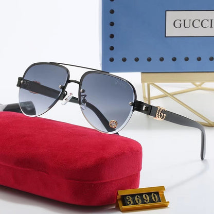 6 Color Rimless Round Sunglasses 3690