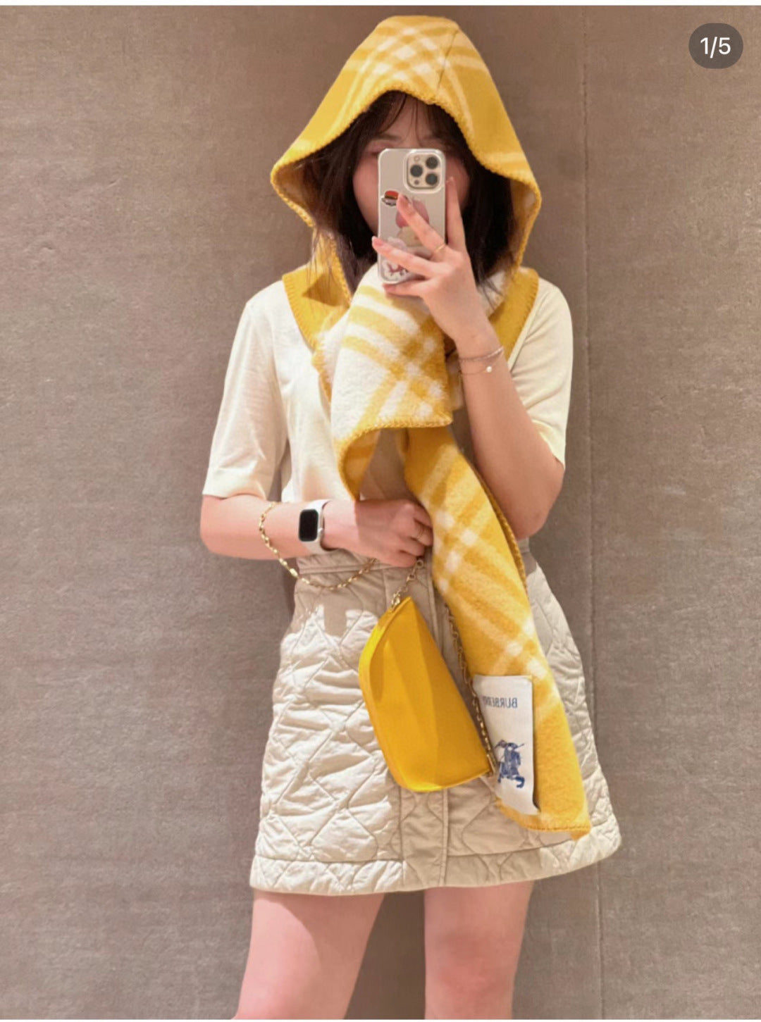 ✨ In Stock | 2025 New Year Hooded Checkered Wool Shawl – Elegant Blanket-Style Wrap