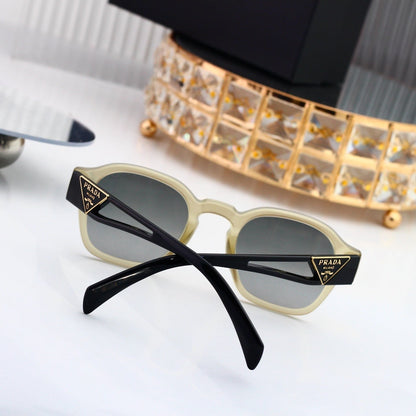 Polarized Sunglasses Personality Rivet Small Round Frame Sunglasses 3337