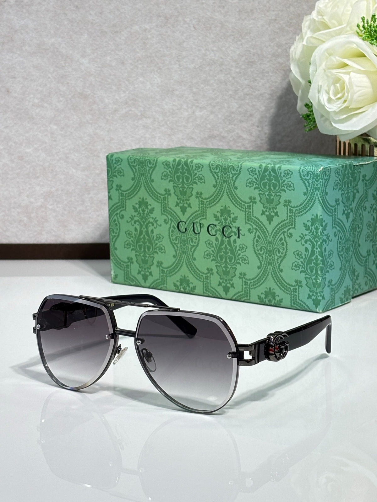 7 Color Rimless Round Sunglasses 1595