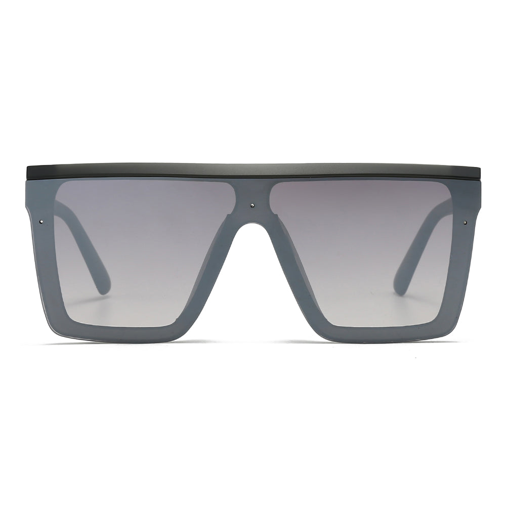 Dollger Black Rectangle Aviator Sunglasses