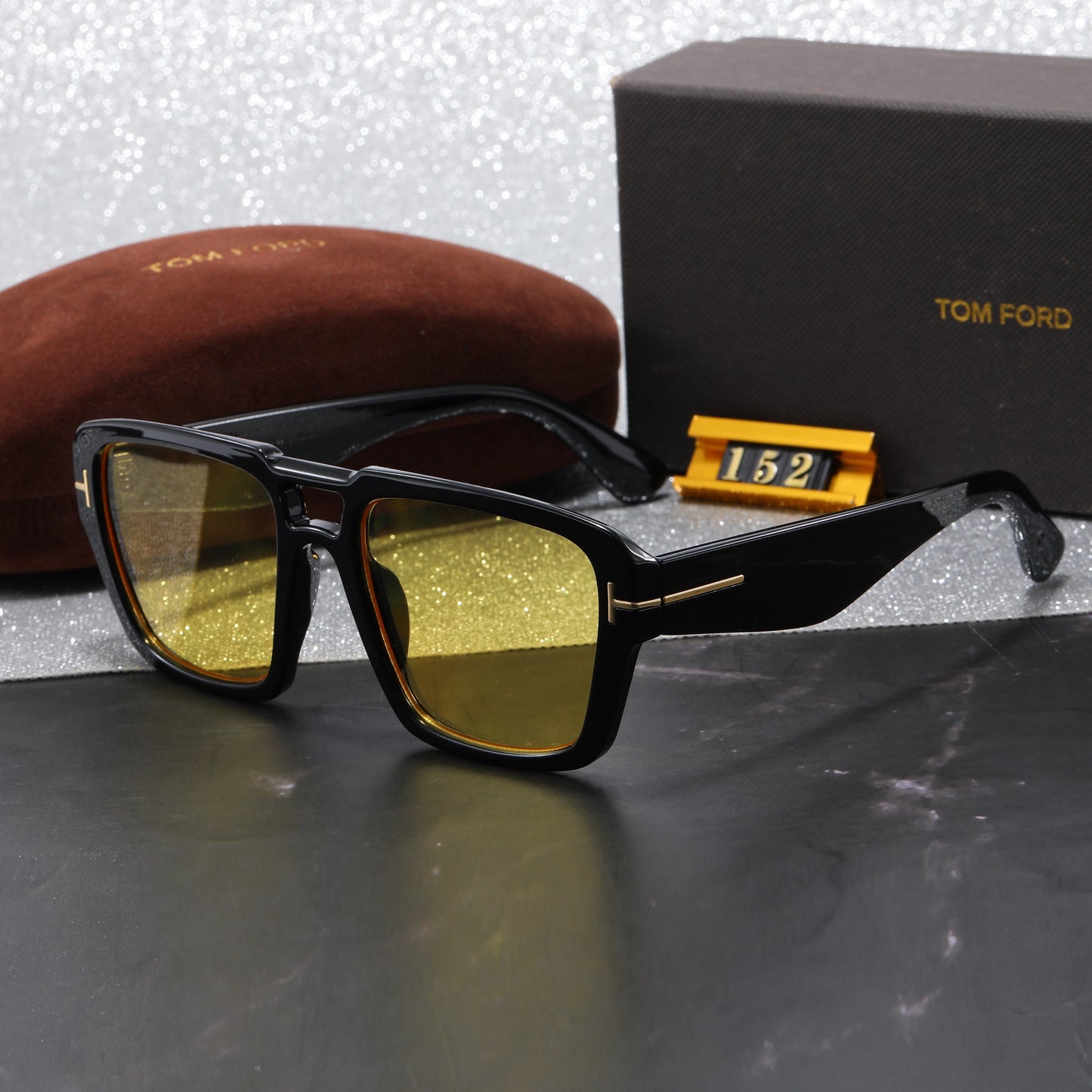 2026 American-style trendy double-bridge high-end sunglasses