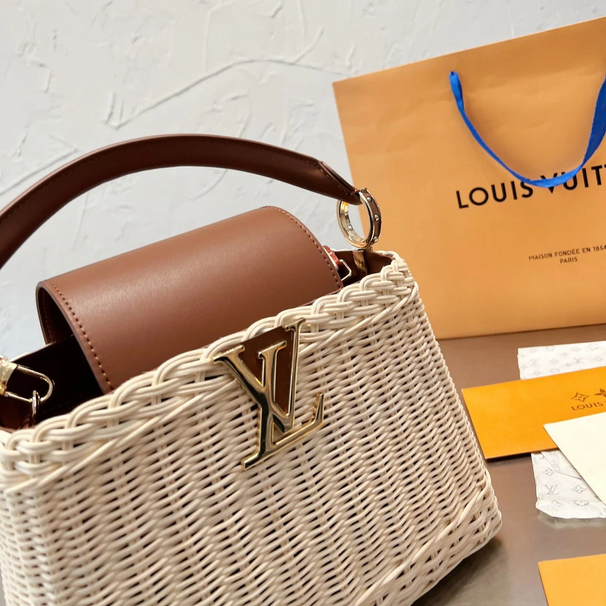 Sun Woven Tote Beach Bag