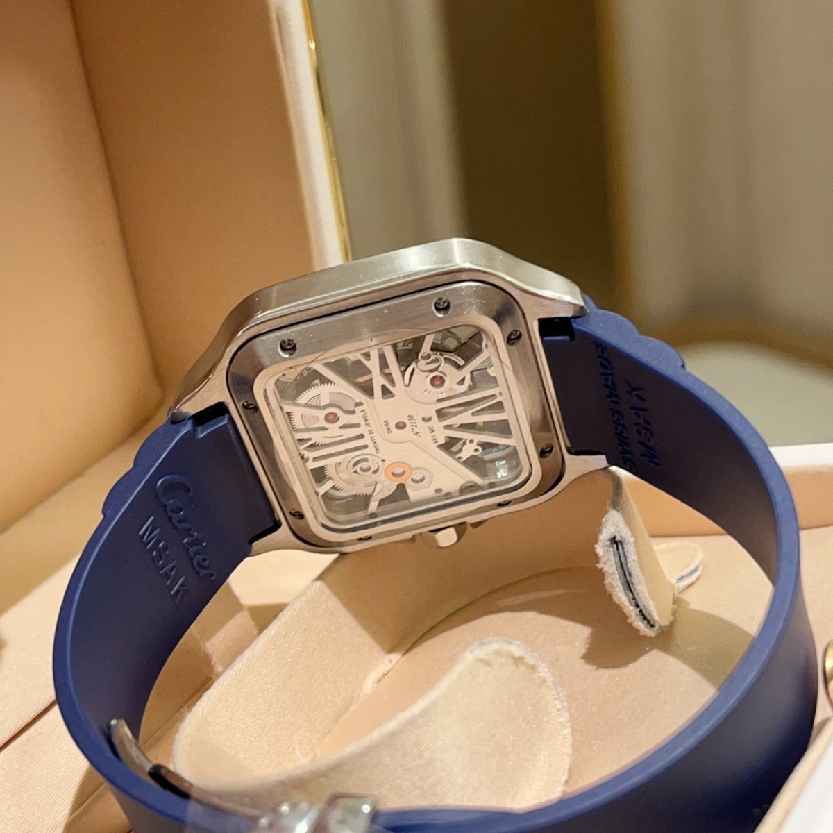 Premium Stainless Steel Skeleton Mechanical Watch 6 Style Options Asymmetric Design Luxury Look