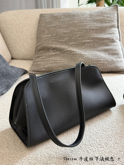 Minimalist Taupe Brown Shoulder Bag