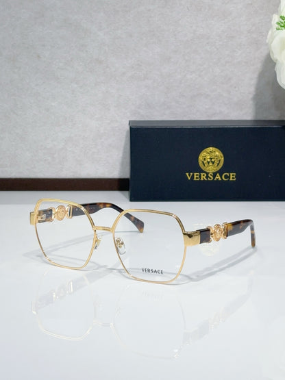 Metal Polygon Optical Glasses 8 Style Options Vintage Engraved Temple Design Classic Fashion Luxury Look - VE1291D