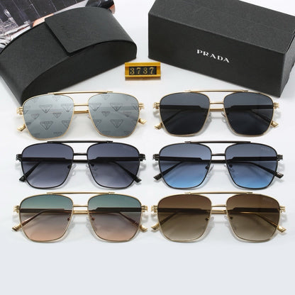 New metal fashion trend sunglasses 3737