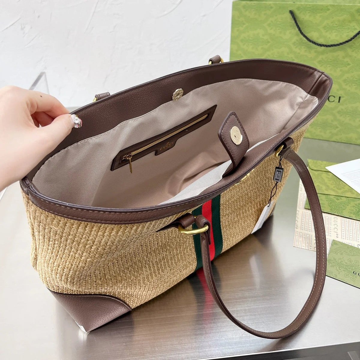 Ophidia Series Braided Tote
