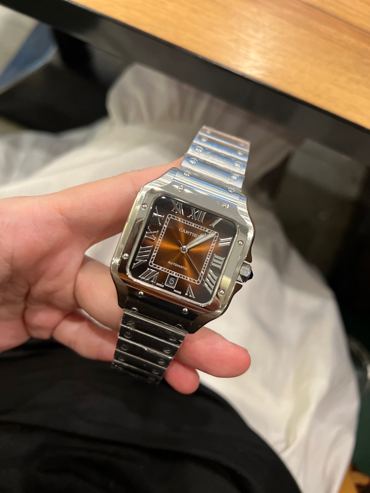Steel Mechanical Watch 18 Style Options Classic Square Roman Numeral Design Luxury Look
