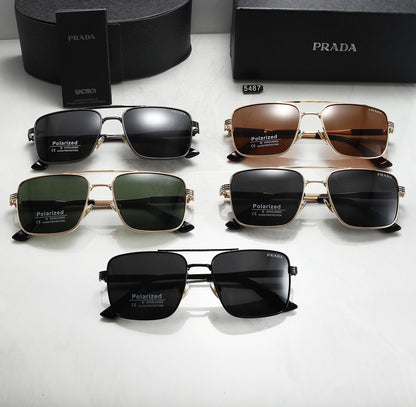 New polarized stylish casual metal sunglasses 5487