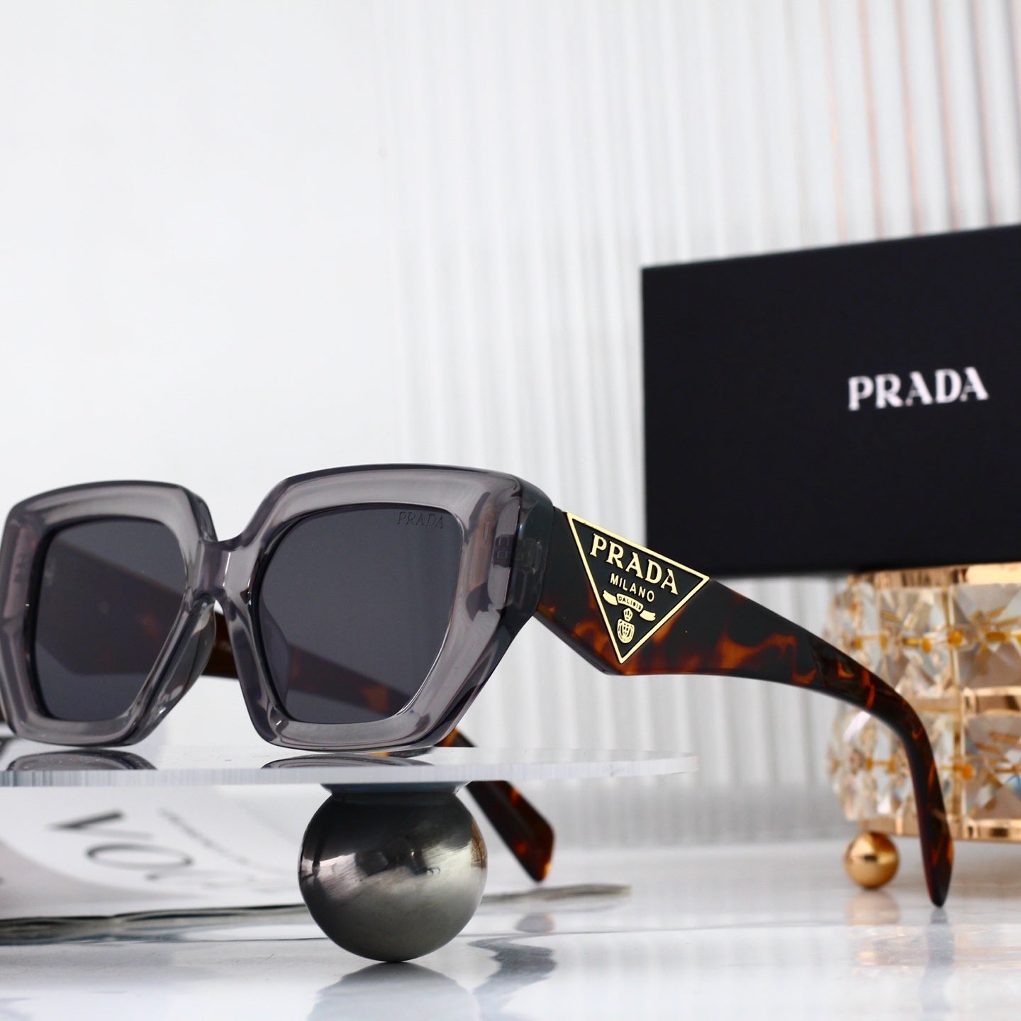 Polarized Sunglasses Personality Irregular Square Frame Sunglasses 7103