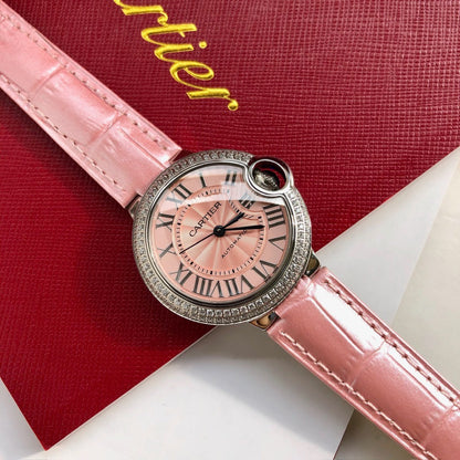 Premium Stainless Steel Mechanical Watch 4 Style Options Crystal Marker Design Elegant Luxury Look