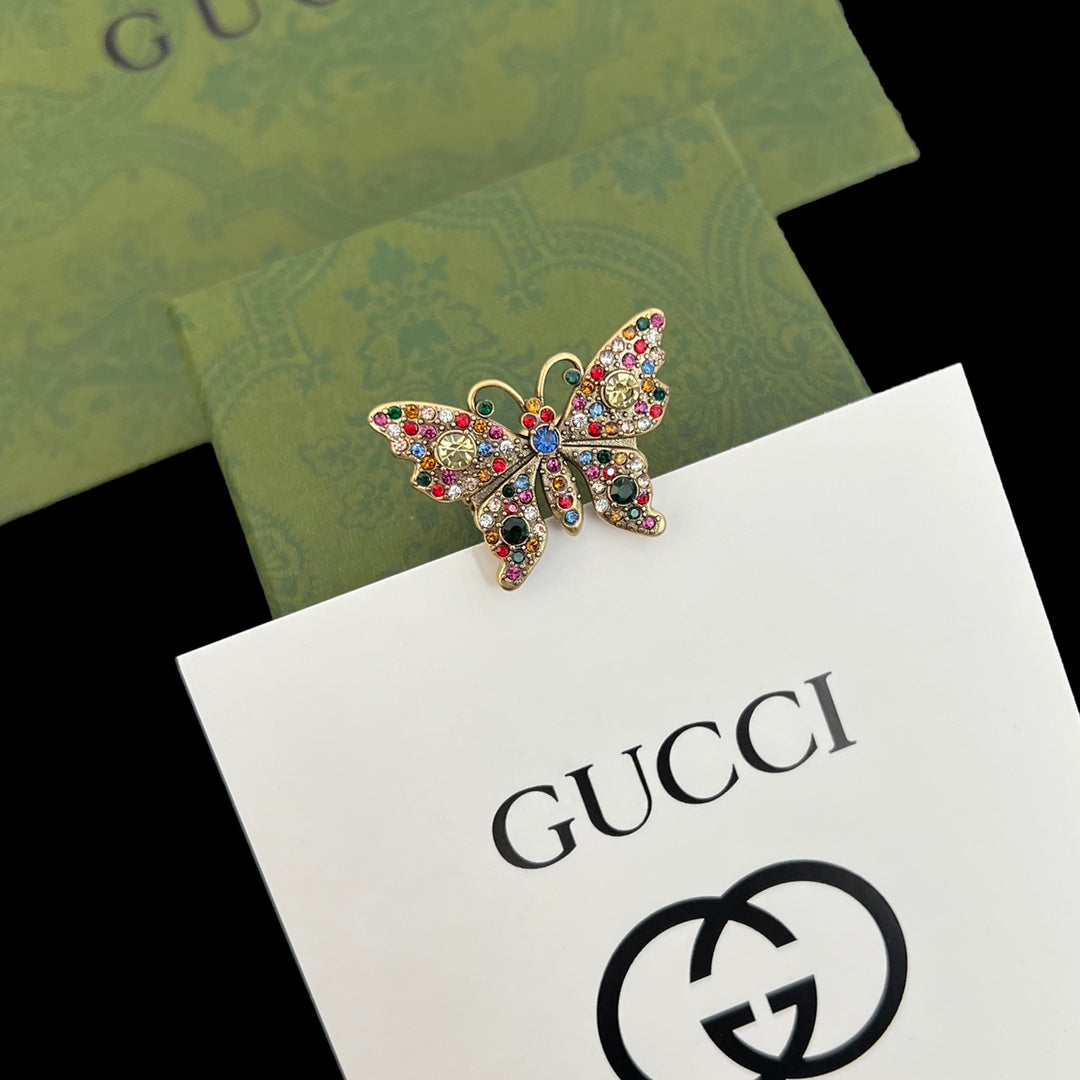 Vintage Butterfly Fancy Diamond Set