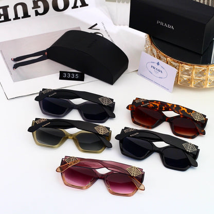 Polarized Sunglasses Personality Cat-Eye Square Frame Sunglasses 3335