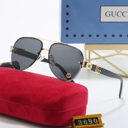 6 Color Rimless Round Sunglasses 3690