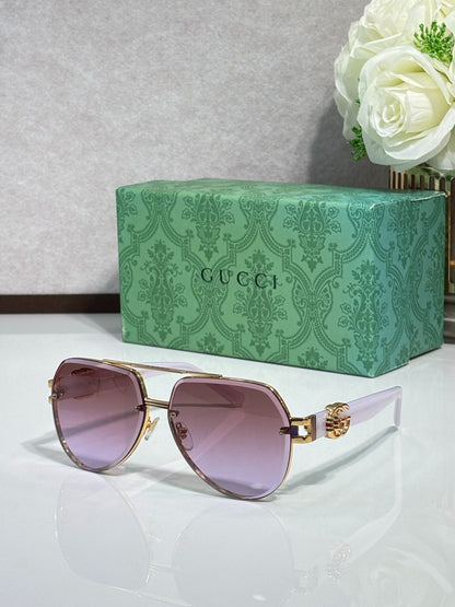7 Color Rimless Round Sunglasses 1595