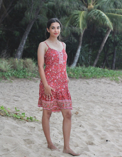 Ruby Wild Flower Short Strappy