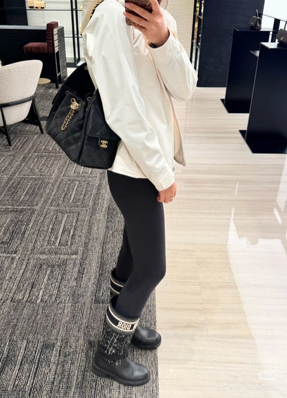 Black Quilted Leather Shoulder Bag 🖤