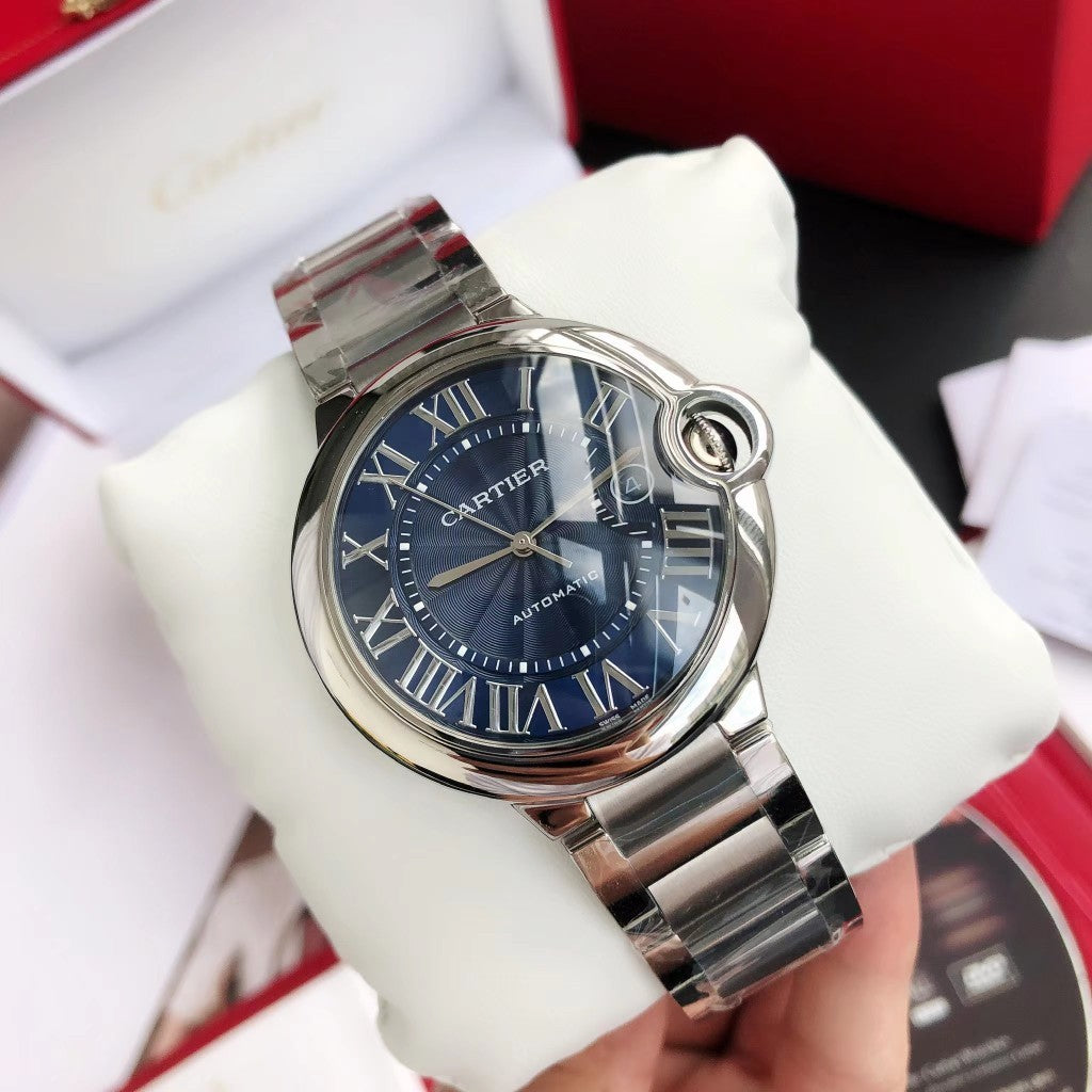 Premium Stainless Steel Mechanical Watch 12 Style Options Roman Numeral Design Classic Luxury Look