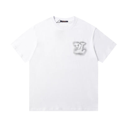 Lnk-dyed printed T-shirt