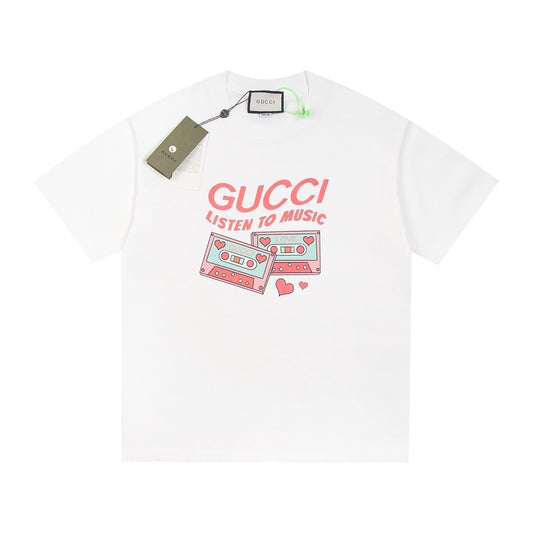 Record print T-shirt