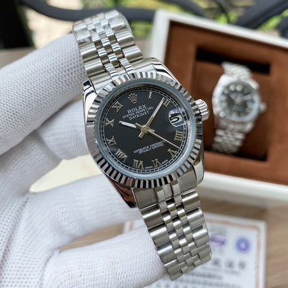 Men’s Classic Stainless Steel Dress Watch – 5-Style Luxury Collection (Silver, Two-Tone & Gold-Tone), Elegant Roman Numerals & Fluted Bezel
