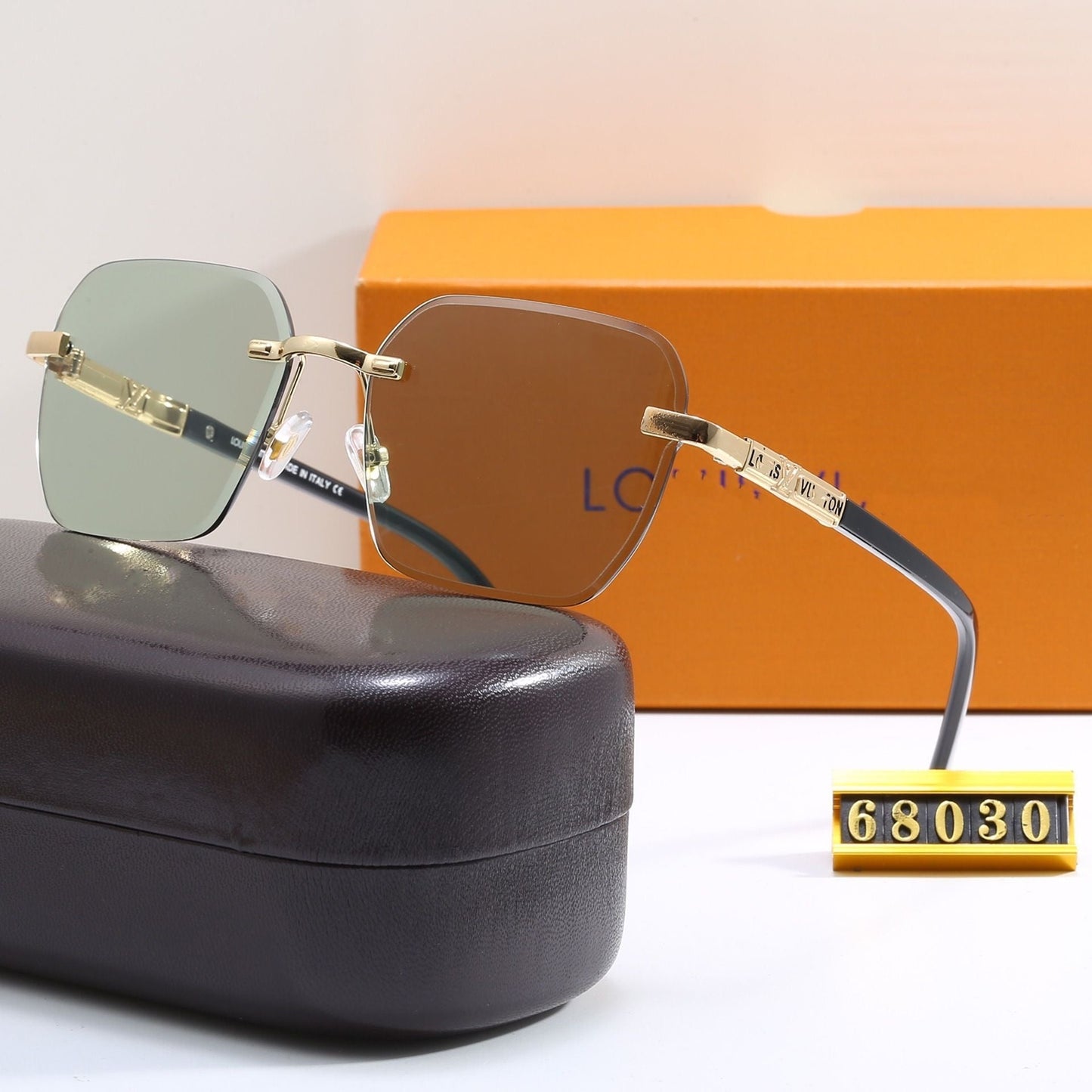 New Square Double Bridge Sunglasses