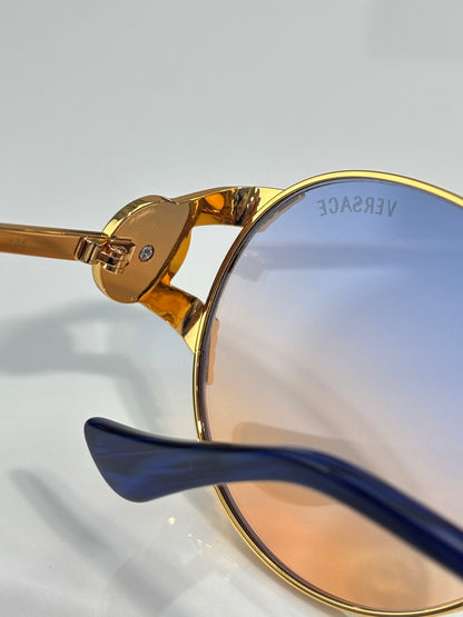 Retro Round Metal Frame Sunglasses - VE2303