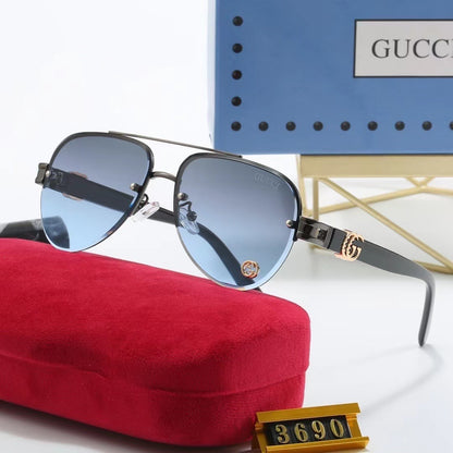 6 Color Rimless Round Sunglasses 3690