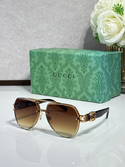 7 Color Rimless Round Sunglasses 1595