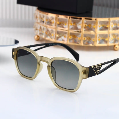 Polarized Sunglasses Personality Rivet Small Round Frame Sunglasses 3337
