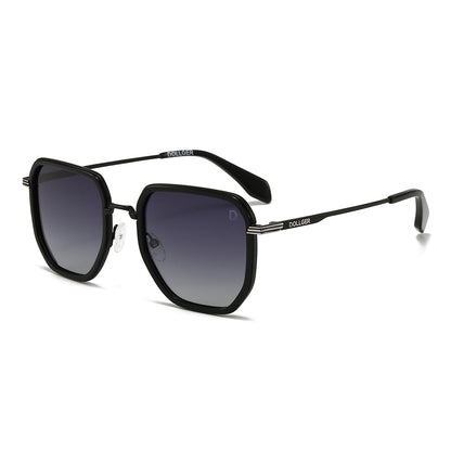 Dollger Retro Polygon Trendy Square Polarized Sunglasses