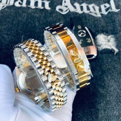 Premium Stainless Steel Mechanical Watch 7 Color Options Classic Luxury Style