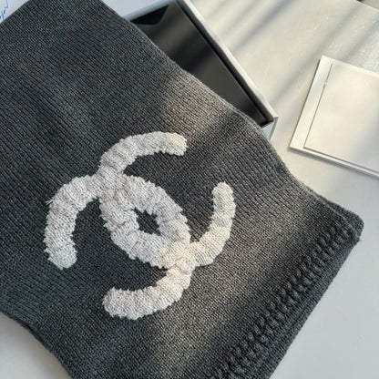 Luxury 100% Cashmere Knit Scarf – Soft Elegant Color Palette, 32 × 170 cm