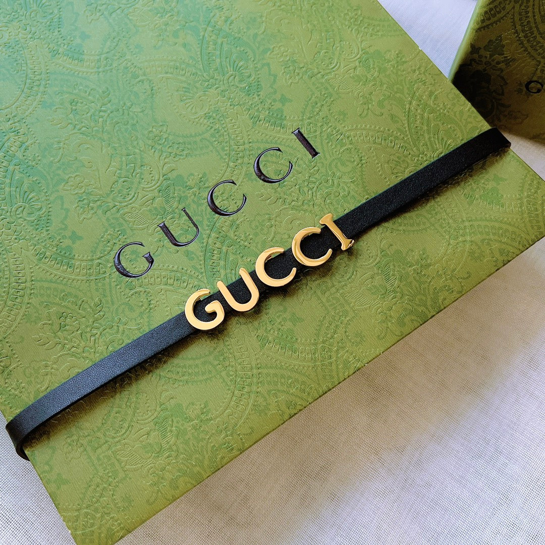 Personalized Metal Alphabet Leather Choker