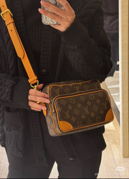 Men’s Vintage Brown Monogram Shoulder Bag