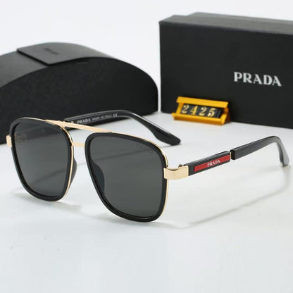 Two-tone metal sunglasses