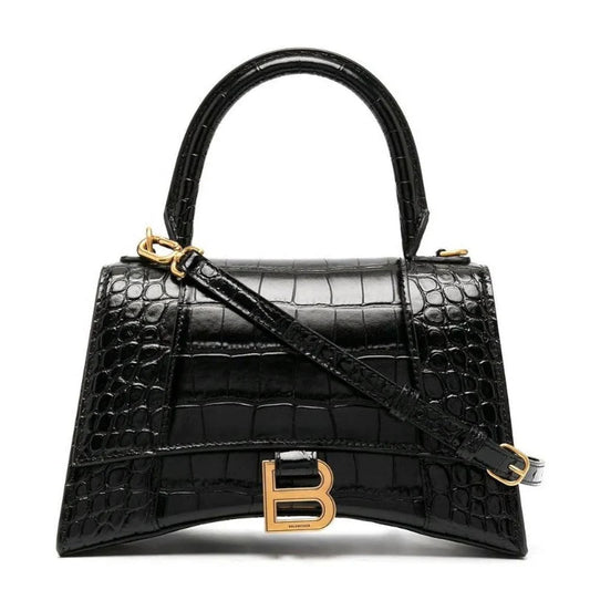 Crocodile Effect Tote Crossbody Bag
