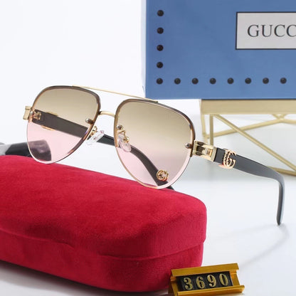 6 Color Rimless Round Sunglasses 3690